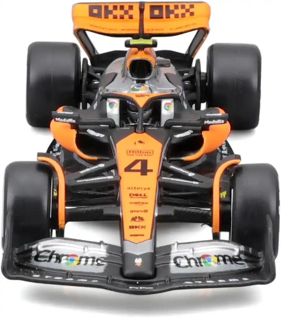 Carro Coleccionable Formula 1 Oficial Team Bburago Mclaren (2023) British Grand Prix Oscar Piastri F1