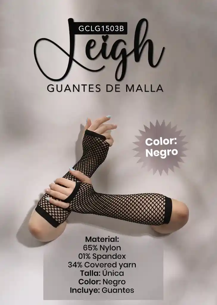 Guantes Negros, Guante Sensual. Guante En Malla #3