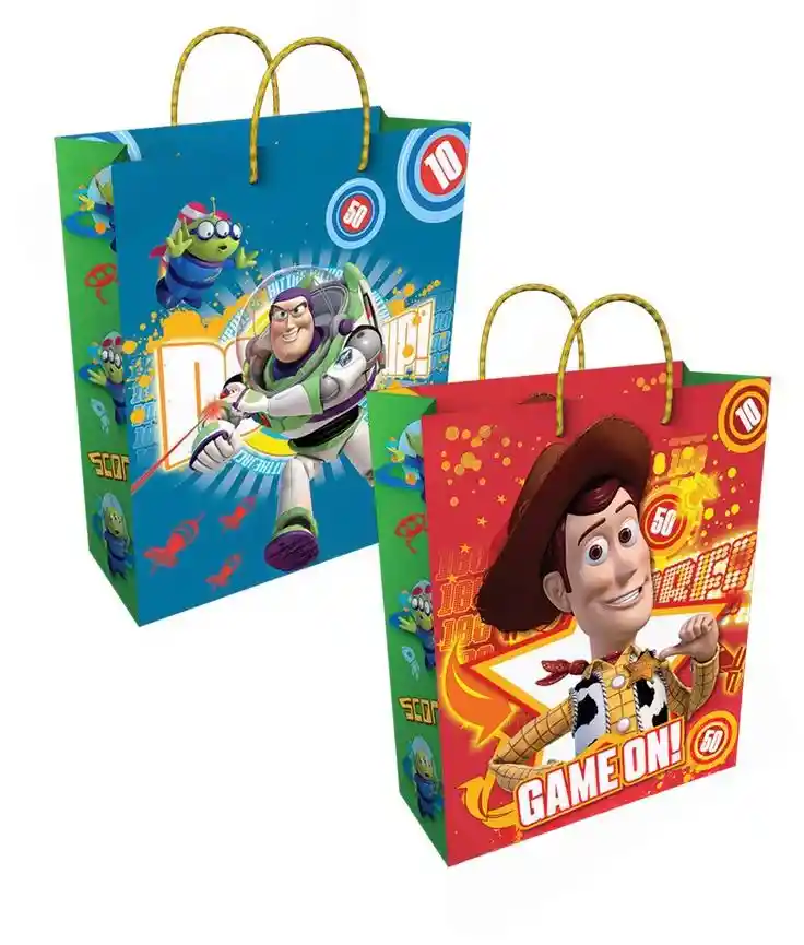 Bolsa De Regalo Disney Grande Oficial 26x32 Cm Plastificada Premium