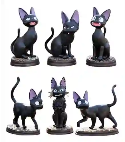 Figuras Del Gato Jiji De Kiki