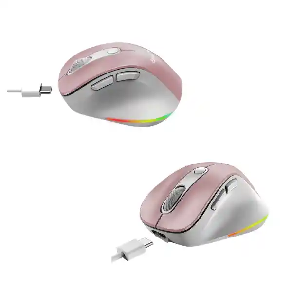 Genius Mouse Inalámbrico Ergo 9000s Pro Rosado