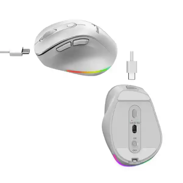 Genius Mouse Inalámbrico Ergo 9000s Pro Blanco