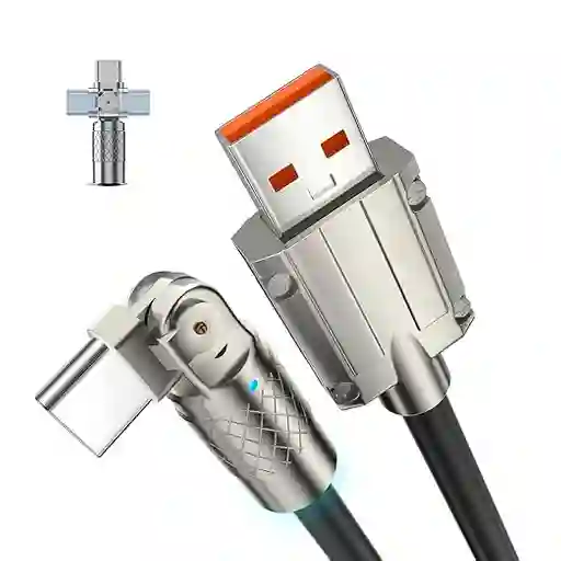 Cable De Carga Usb Tipo C Giro 180° Grados