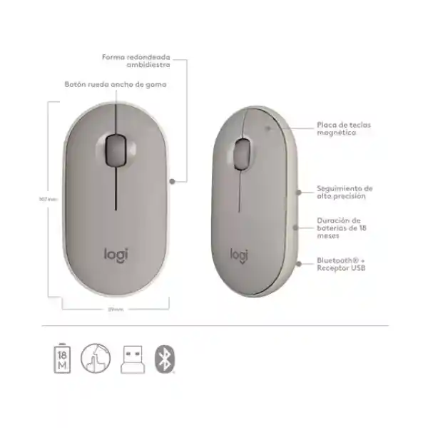 Logitech Mouse M350 Inalámbrico – Bluetooth Arena