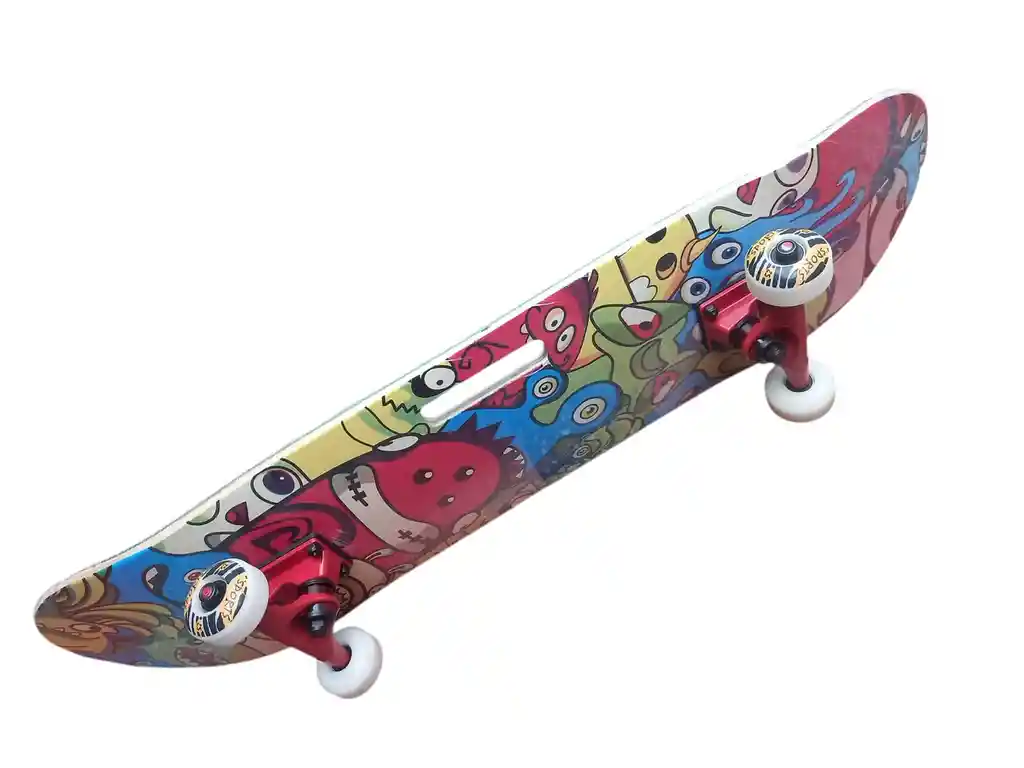 Patineta Tabla Monopatin Skateboard Con Salto Con Agarradera - Colores