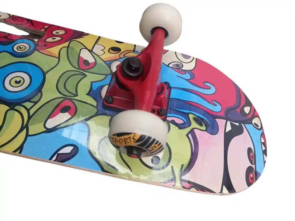 Patineta Tabla Monopatin Skateboard Con Salto Con Agarradera - Colores