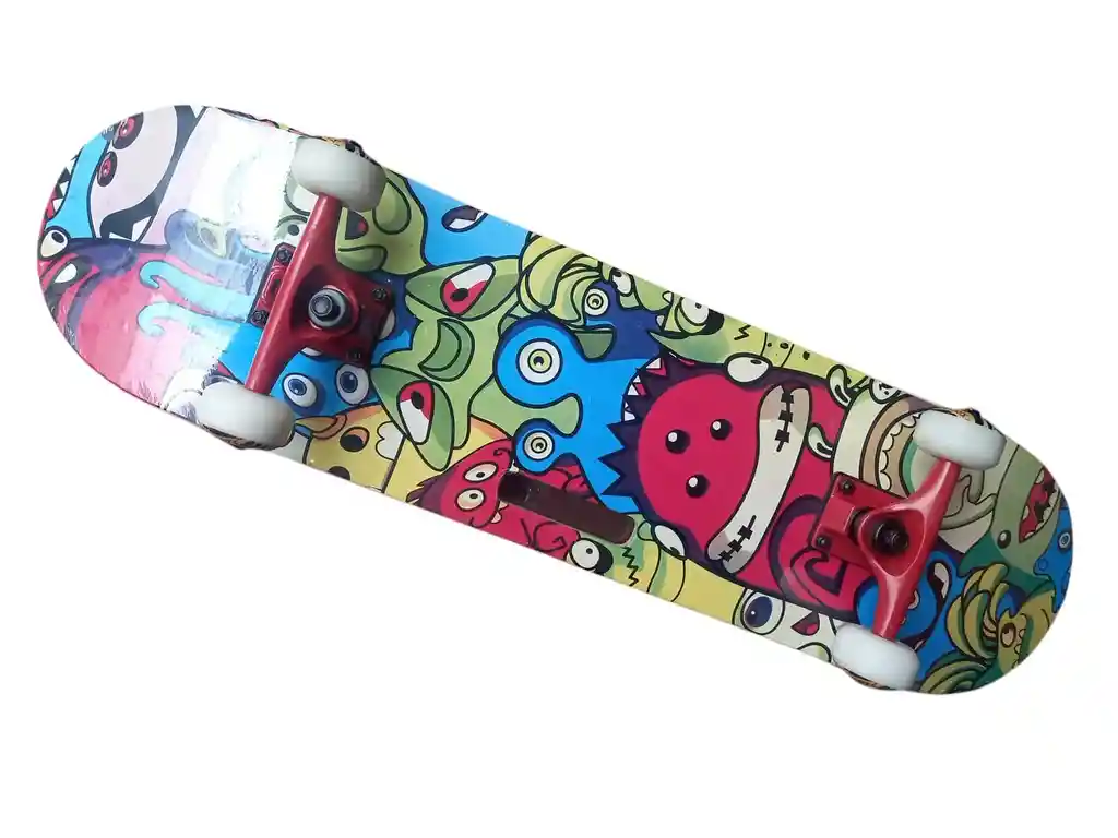 Patineta Tabla Monopatin Skateboard Con Salto Con Agarradera - Colores