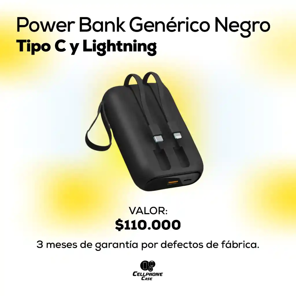 Power Bank Genérico Negro