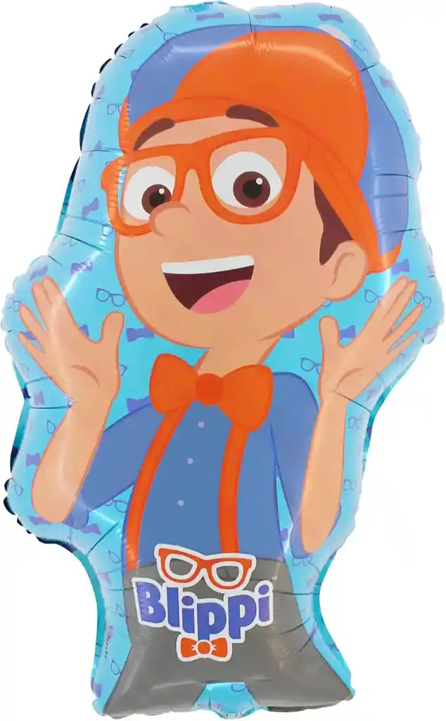 Globos Metalizados Blippi Infantil Decoración Fiestax5 Und