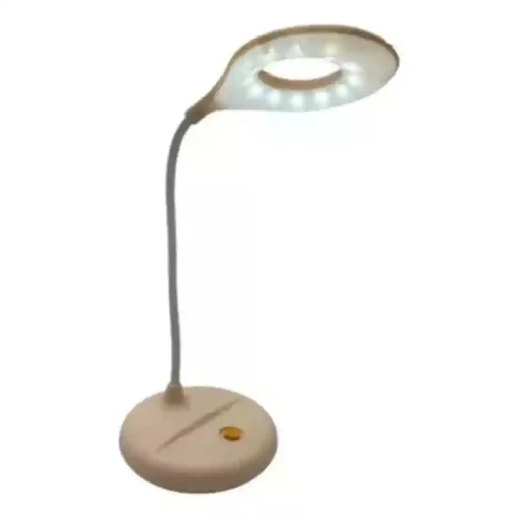 Lámpara De Escritorio Redonda Flexible Led