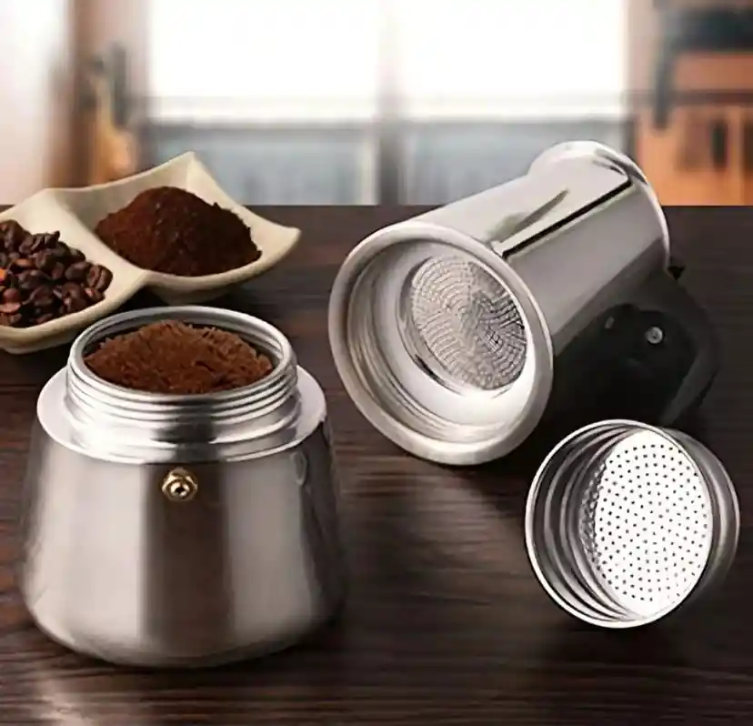 Cafetera Espresso Acero Inoxidable 300ml