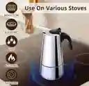 Cafetera Espresso Acero Inoxidable 300ml