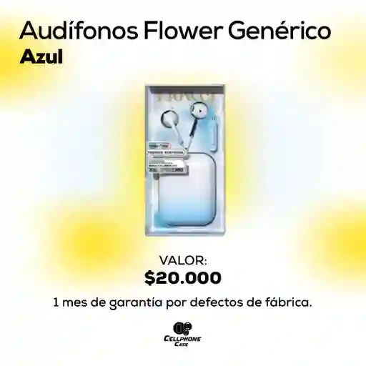 Audífonos Flower Azul