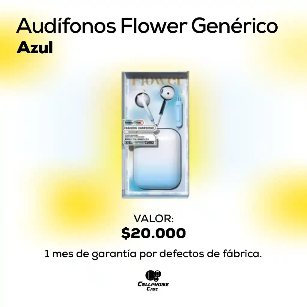 Audífonos Flower Azul