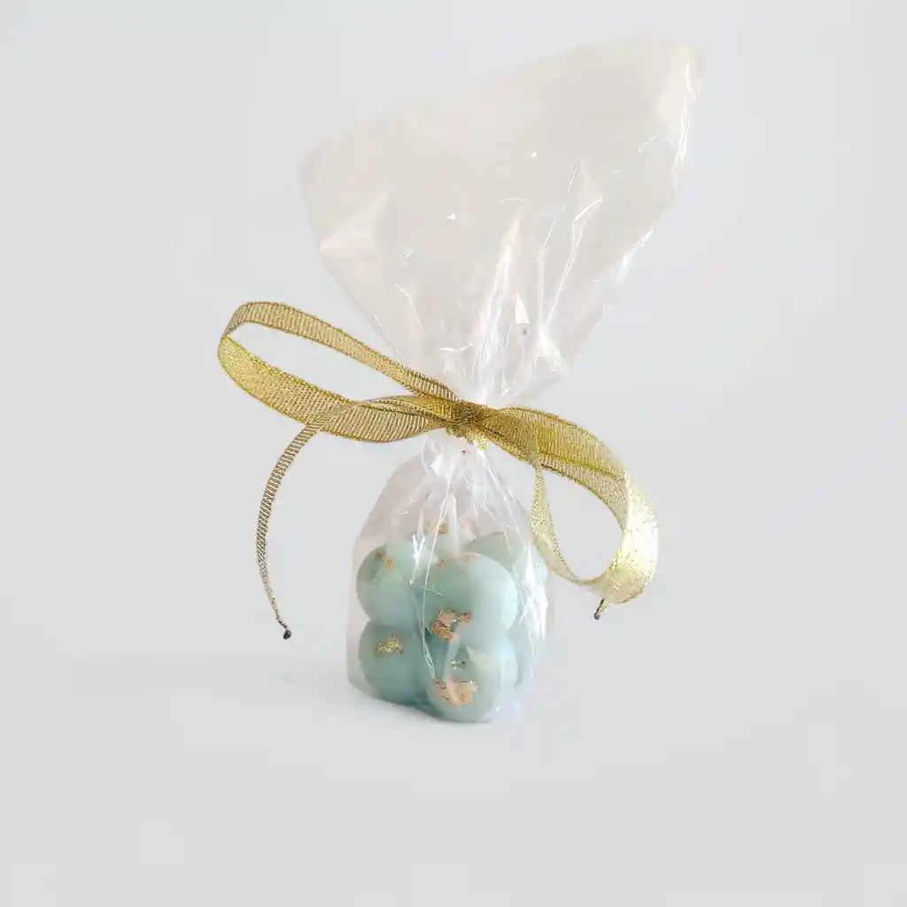 Vela Decorativa Mini Bubbles Golden