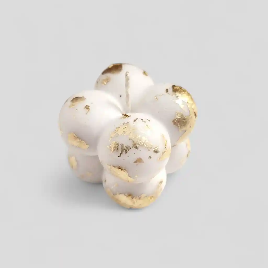 Vela Decorativa Mini Bubbles Golden