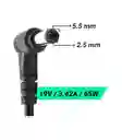 Cargador Para Portatil Punta Toshiba 19v 3.42a Homologado (compatible Con Otras Marcas)