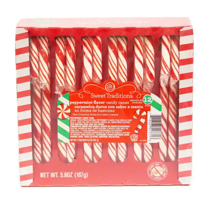 Bastones De Caramelo Navideño X 24 Unidades (importados)