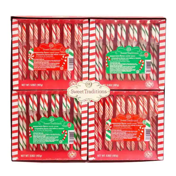 Bastones De Caramelo Navideño X 48 Unidades (importados)