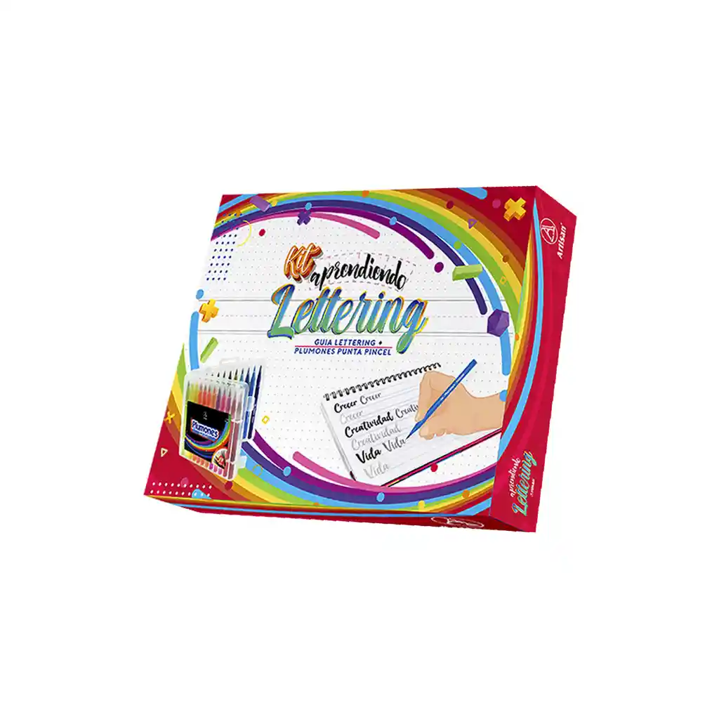 Kit Guia Lettering X 24 Artisan Caja Roja