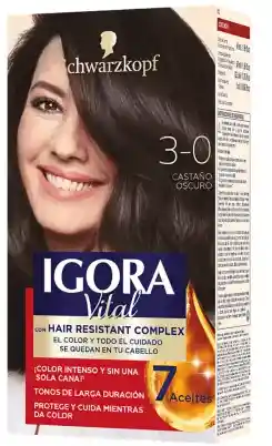 Tinte Para Cabello, 3.0 Castaño Oscuro - Igora Vital