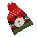 Kit Gorro Navideño Térmico Con Luz + Bufanda Navidad