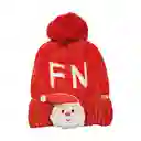 Kit Gorro Navideño Térmico Con Luz + Bufanda Navidad