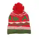 Kit Gorro Navideño Térmico Con Luz + Bufanda Navidad