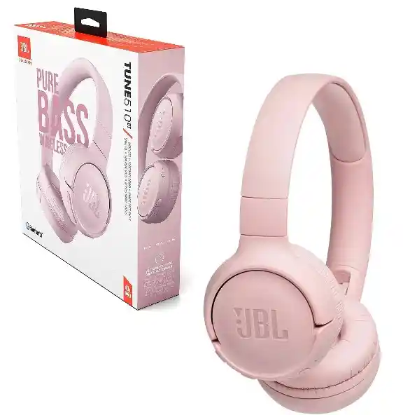 Diadema Jbl Wireless Tune 510bt Rosado: Sonido Puro Y Conectividad Inalámbrica