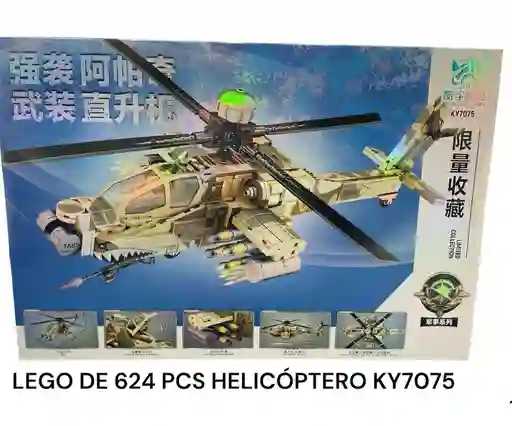 Lego Helicóptero Militar Bloques