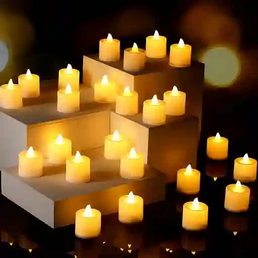 Cajita De Velas Navideñas X24