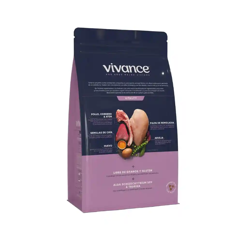 Concentrado Vivance Vitality Adulto 2 Kilos - Grupo Bios