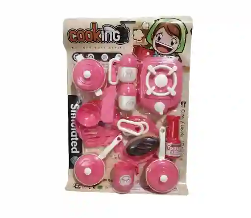 Set De Juego Utensilios De Cocina 14 Pcs Para Niños Y Niñas