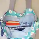 Bolso Flores Blancas 40 X 40