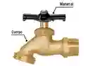 Llave Terminal Para Jardín O Lavadero En Bronze 1/2 Pretul