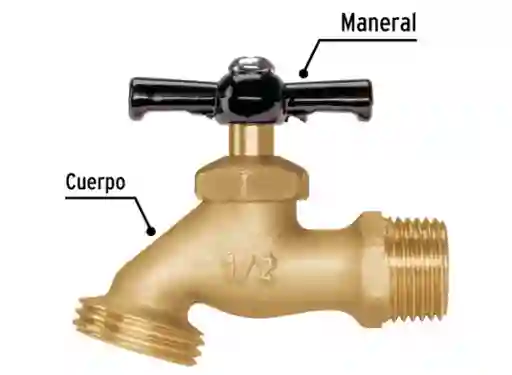 Llave Terminal Para Jardín O Lavadero En Bronze 1/2 Pretul