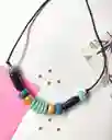 Collar Bolas Azules Porcelana Fria