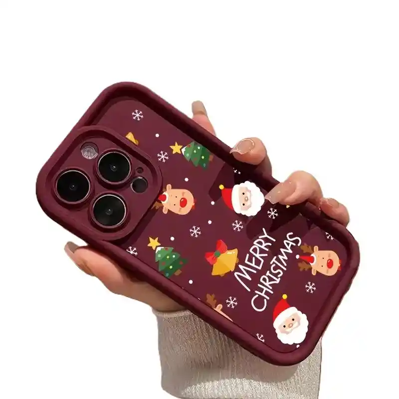Funda Forro Estuche Case Protector Para Iphone 12 Navidad