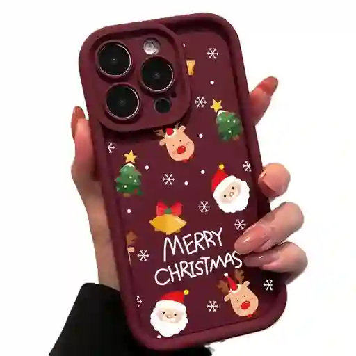 Funda Forro Estuche Case Protector Para Iphone 12 Navidad