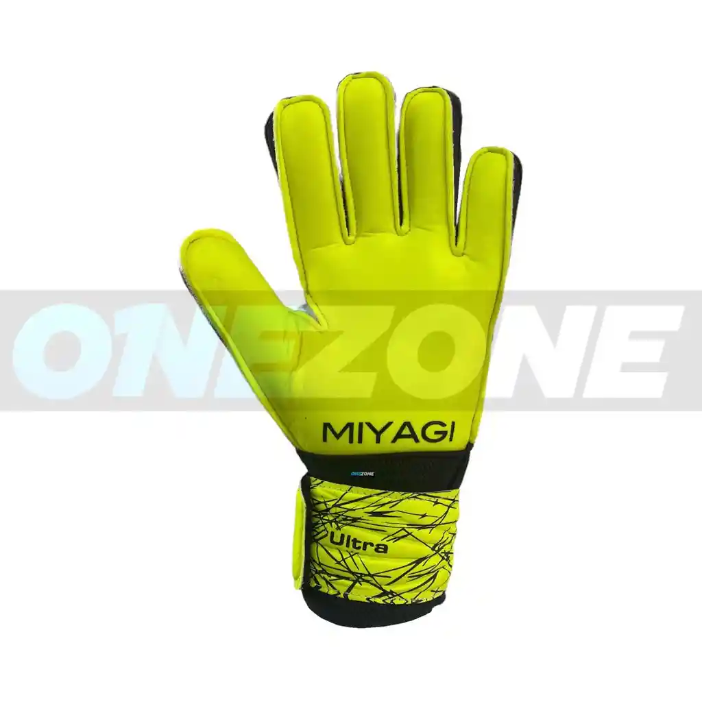 Guantes De Fútbol Miyagi Ultra - Mg012 Niño / Adulto Talla 4 Amarillo