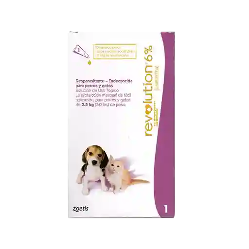 Revolution Perro Hasta 2,5 Kg Caja X 1 Pipeta