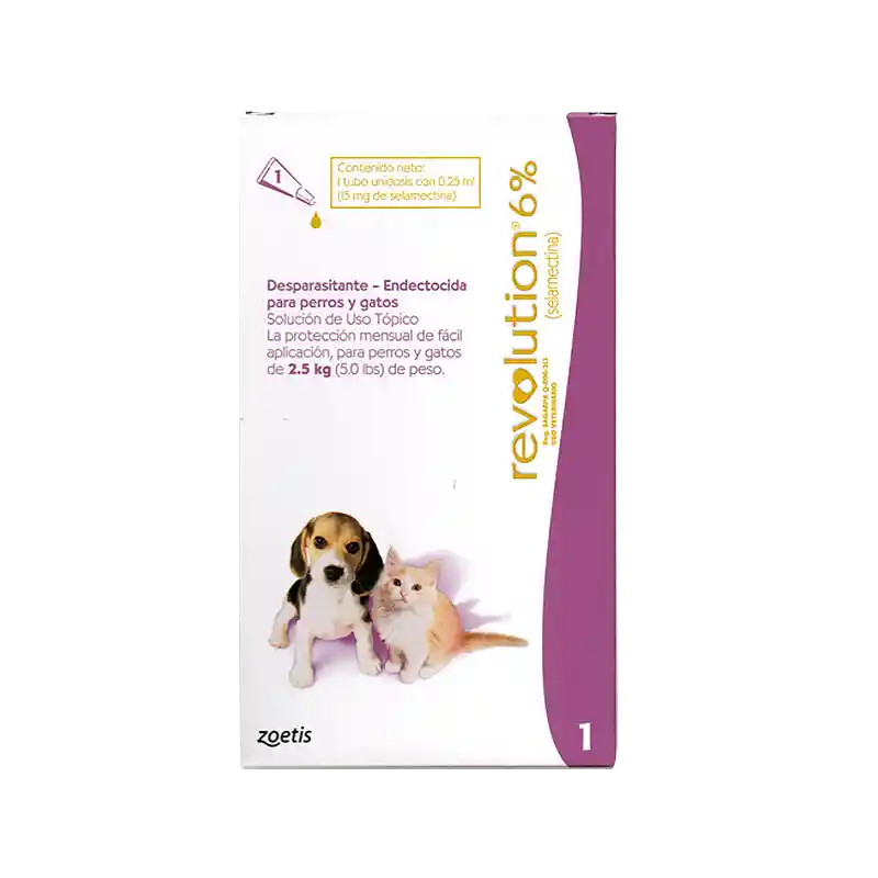 Revolution Perro Hasta 2,5 Kg Caja X 1 Pipeta