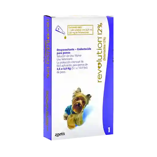 Revolution Perro 2,6 A 5 Kg Caja X 1 Pipeta