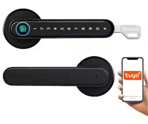 Cerradura Bluetooth Inteligente Huella, Clave, A Distancia Wifi Manejo Por App No Más Cerrajero Home Smart Lock Tuya Airbnb Booking Misterbnb Hotel Digital