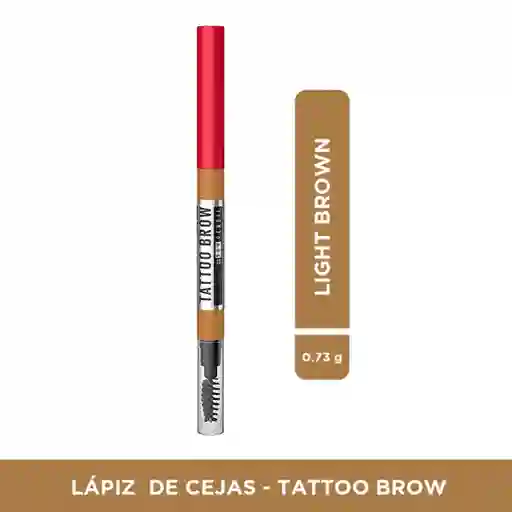 Lápiz Para Cejas Maybelline Tattoo Brow Pencil 36h Light