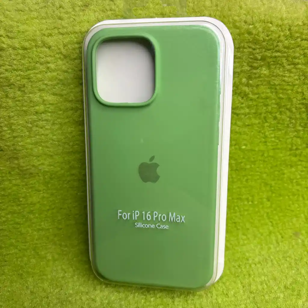 Forro Iphone 16 Pro Max / Silicona Verde Menta