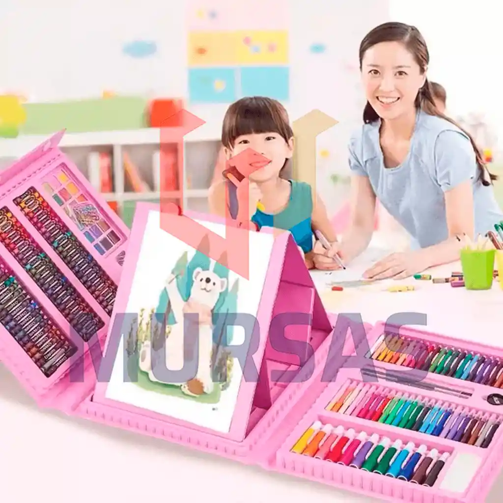 Kit Arte Dibujo Niños Acuarela