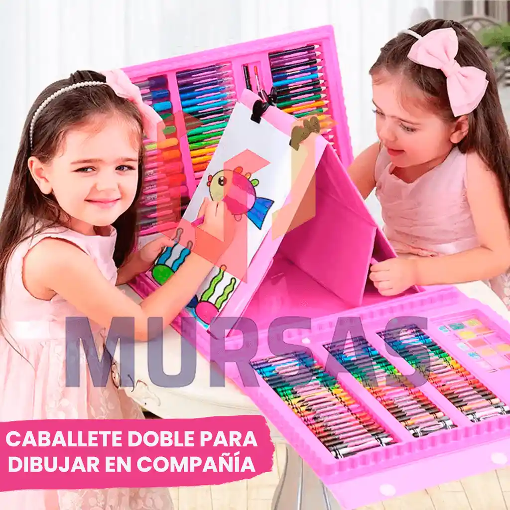 Kit Arte Dibujo Niños Acuarela