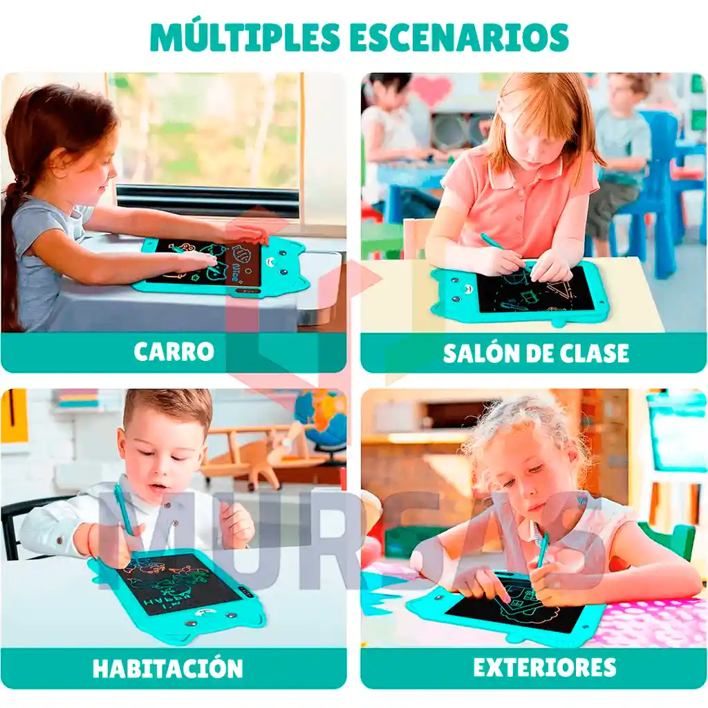 Tableta Magica Lcd Escritura Y Dibujo Para Niños Portátil