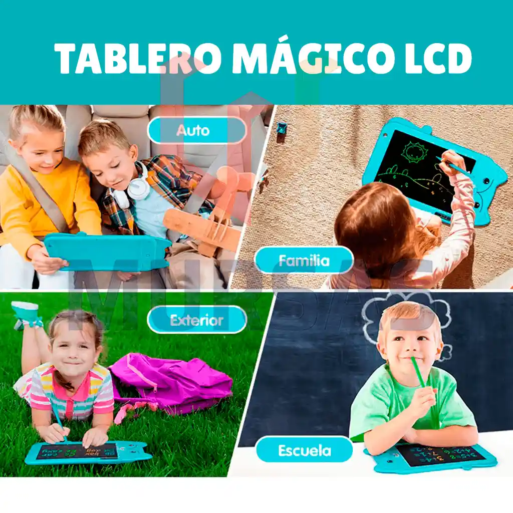 Tableta Magica Lcd Escritura Y Dibujo Para Niños Portátil